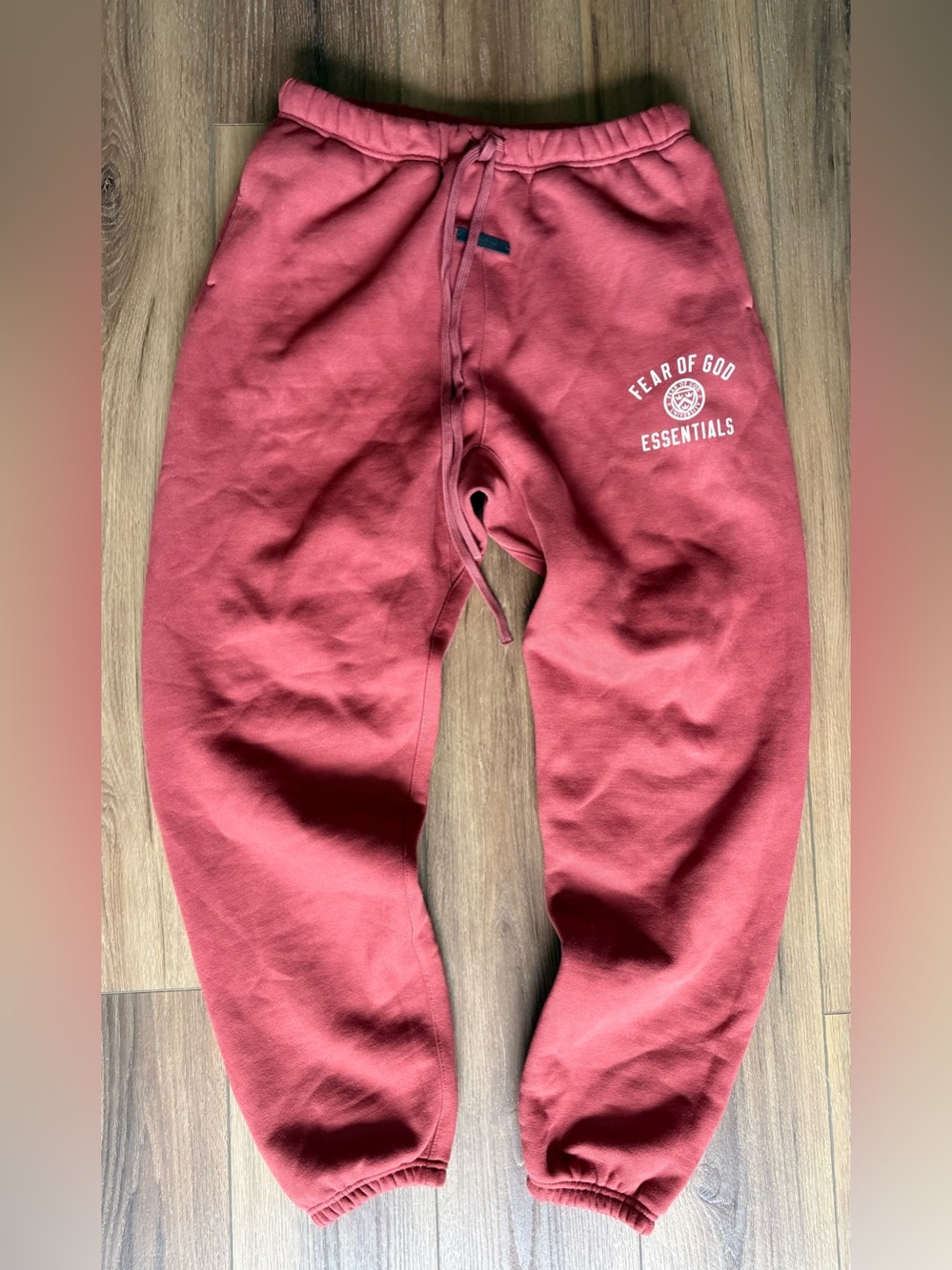 Fear of God Essentials Men's Sweatpants Medium Crimson Red